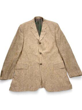 Ermenegildo Zegna Tan Linen Sport Coat